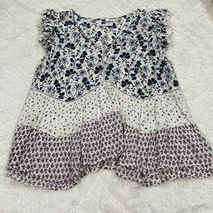 Womens printed too size large